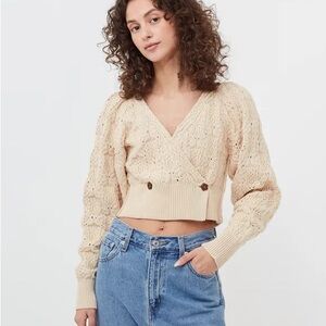 Free People Olive You Knitted Cardi